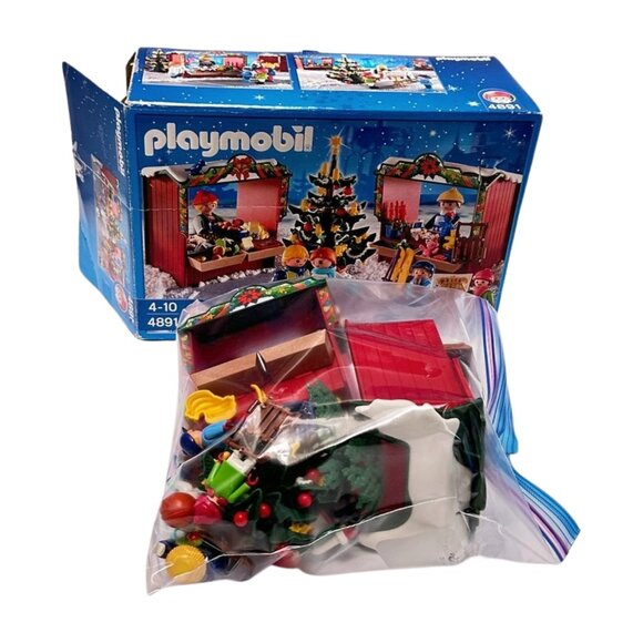 Playmobil Christmas Market 4891 37+ pieces  Parts Vegtable Fruit Figures Toys - Picture 1 of 12